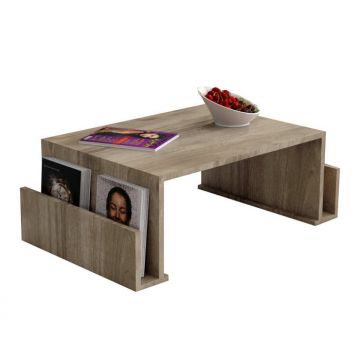 Masuta de cafea MAGAZIN, nuc, 95x60x36,8 cm