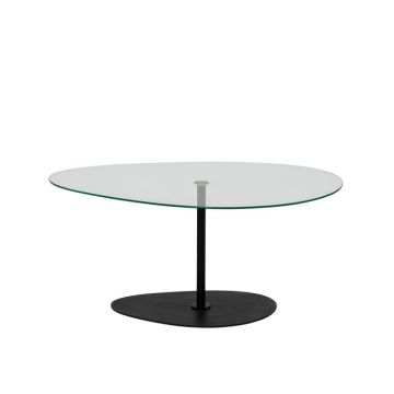 Masuta de cafea PORTO, negru, 90x60x40 cm