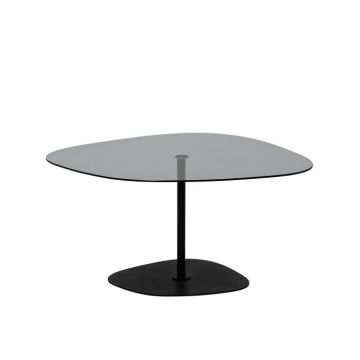 Masuta de cafea SOHO, gri inchis + negru, 85x67x40 cm