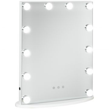 Oglinda de Machiaj cu LED  Reglaj Tactil de Lumina