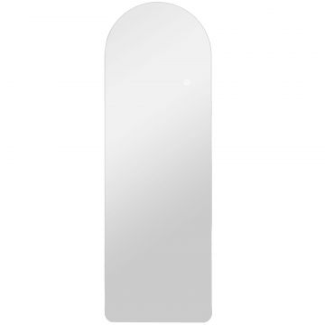Oglinda de Perete Arcuita cu Iluminare LED Reglabila si Control Touch, din Sticla Temperata, 40x3x120 cm