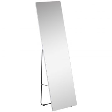 Oglinda de toaleta, suspendata sau inclinata, din aliaj de aluminiu, argintiu