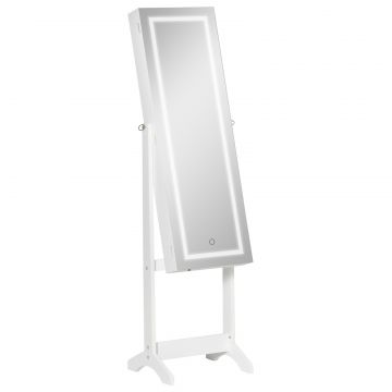 Oglinda Suport Bijuterii - LED Reglabila 46 36,5 151,5 cm