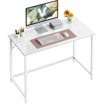 Birou Alb Vasagle 101x50x75.5 cm