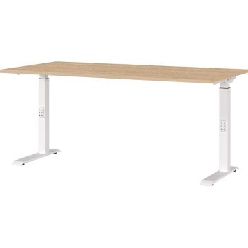 Birou reglabil cu blat cu aspect de lemn de stejar 80x160 cm Downey – Germania