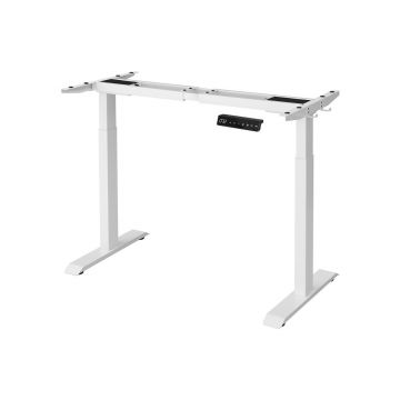 Cadru pentru Birou Songmics, model Margaret, 107.5-175x71-117x60 cm, Alb