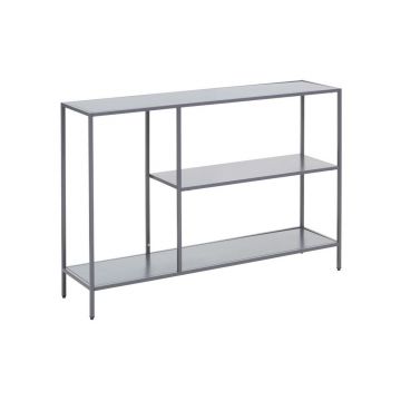 Masă consolă gri din oțel 30x120 cm Acero – Premier Housewares