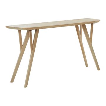 Masă consolă în culoare naturală din lemn de mango 44x160 cm Quenza – Light & Living