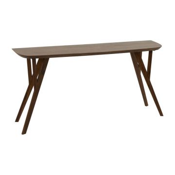 Masă consolă în culoare naturală închisă din lemn de acacia 44x160 cm Quenza – Light & Living