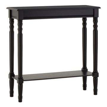 Masă consolă neagră din lemn de pin 30x80 cm Heritage – Premier Housewares