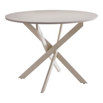 Masa Dammero Crem mdf, crem, D100x75 cm
