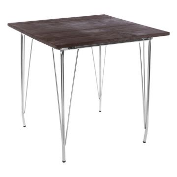 Masă de dining din lemn de ulm ø 80 cm District – Premier Housewares