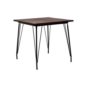 Masă de dining din lemn de ulm ø 80 cm District – Premier Housewares