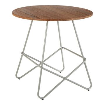 Masă de dining rotundă din lemn de ulm ø 80 cm District – Premier Housewares