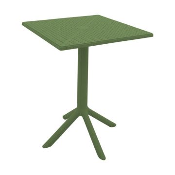 Masa de gradina, Groovy, Verde inchis, 60x60x76 cm