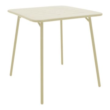 Masa de gradina, Moraja, Crem, 70x70x73 cm