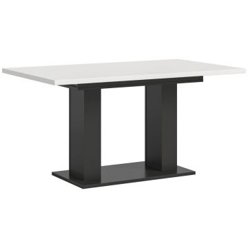 Masă din material pe bază de lemn, 150-190/90/76 cm,