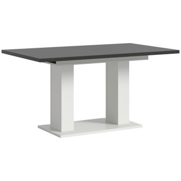 Masă din material pe bază de lemn, 150-190/90/76 cm,