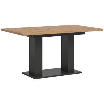 Masă din material pe bază de lemn, 150-190/90/76 cm,