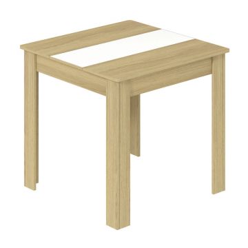Masă din material pe bază de lemn, 80/80/75 cm,