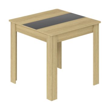 Masă din material pe bază de lemn, 80/80/75 cm,