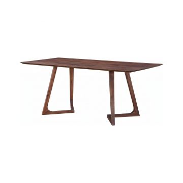 Masa dining dreptunghiulara TERRA Walnut 160x80x75 cm