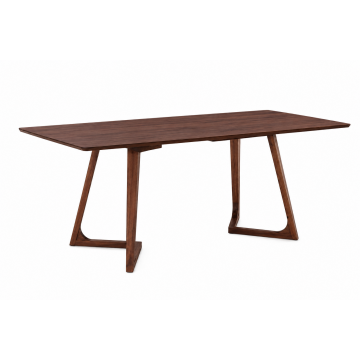 Masa dining dreptunghiulara TERRA Walnut 160x80x75 cm