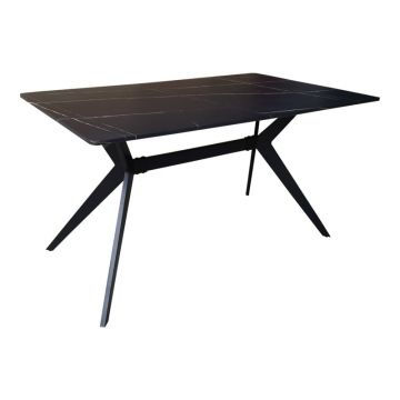Masa, Ezali, Negru, 140x80x75 cm