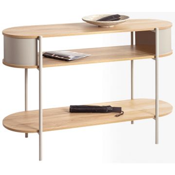 Masă Tip Consolă din metal, material pe bază de lemn, 110/76/39 cm Masă Tip Consolă din metal, material pe bază de lemn, 110/76/39 cm