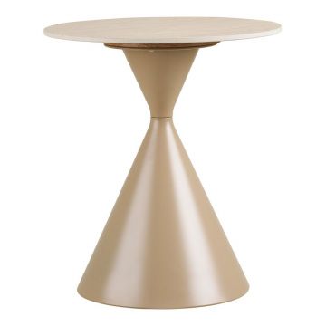 Măsuță auxiliară rotundă cu blat ceramic ø 50 cm Annecy – House Nordic