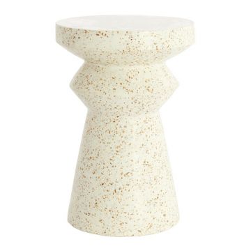 Măsuță auxiliară rotundă din ciment terrazzo ø 32 cm Sella – Light & Living