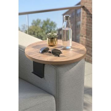 Masuta pentru cotiera canapea, Hanah Home, Artmtksofa1, 32x10x32 cm, Stejar