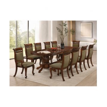 Set masa ACELIA cu 10 Scaune Antique Cherry