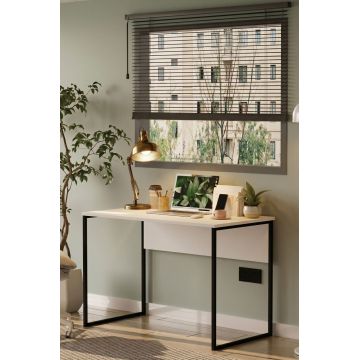 Birou, Hanah Home, Nor2-W, 100x75x55 cm, PAL, Alb