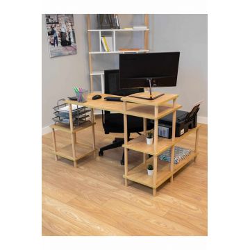 Birou, Hanah Home, Peka-0013, 140x76x45 cm, PAL, Maro