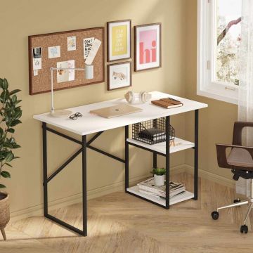 Birou, Hanah Home, Vienna, 120x76x60 cm, PAL, Alb