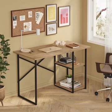 Birou, Hanah Home, Vienna, 120x76x60 cm, PAL, Natural