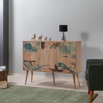 Consolă Mega -  Console 5, Stejar Sonoma, 120x36x90 cm - Stejar