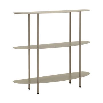 Masă consolă grej din metal 28x90 cm Saturn – Mauro Ferretti