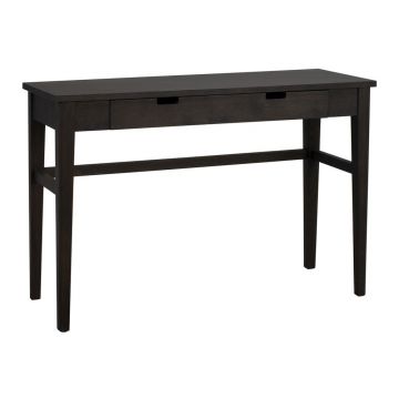 Masă consolă în culoare naturală închisă cu blat cu aspect de lemn de stejar 40x110 cm Garrison – Rowico