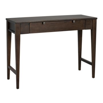 Masă consolă în culoare naturală închisă din lemn de stejar 40x100 cm Confetti – Rowico