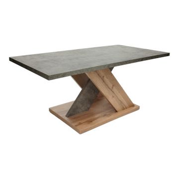 Masa de cafea Solange, Sonoma-Gri, 110x55x48 cm