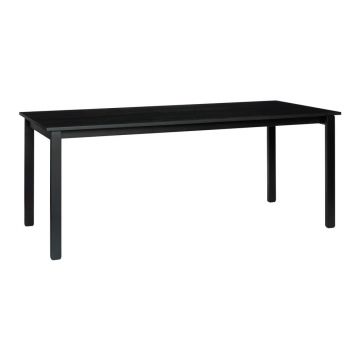 Masă de dining cu blat cu aspect de lemn de frasin 90x190 cm Hock – Hübsch