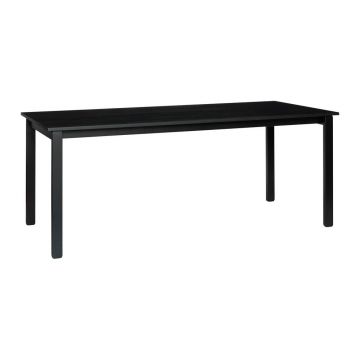 Masă de dining cu blat cu aspect de lemn de frasin 90x190 cm Hock – Hübsch