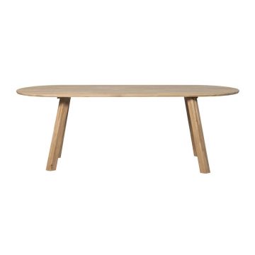 Masă de dining din lemn de stejar 90x220 cm Tablo – WOOOD