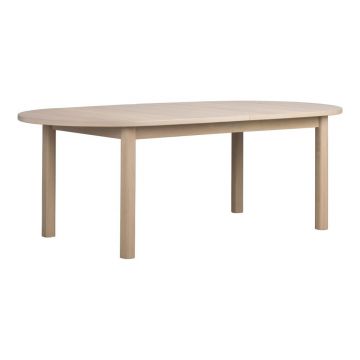 Masă de dining extensibilă cu blat cu aspect de lemn de stejar 105x220 cm Gifford – Rowico