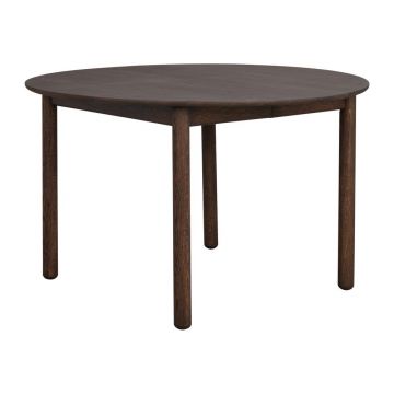 Masă de dining rotundă extensibilă din lemn de stejar ø 120 cm Derrymore – Rowico