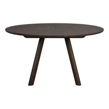 Masă de dining rotundă extensibilă din lemn de stejar ø 140 cm Clapperton – Rowico