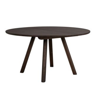Masă de dining rotundă extensibilă din lemn de stejar ø 140 cm Clapperton – Rowico