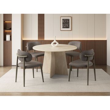 Masa, Hanah Home, Loop, 140x75x80 cm, PAL, Travertin